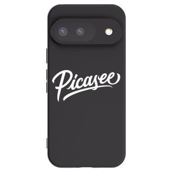 Picasee crna silikonska maskica za Google Pixel 9 - Picasee - old logo - white