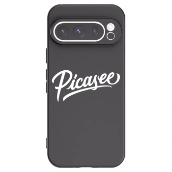 Picasee crna silikonska maskica za Google Pixel 9 Pro - Picasee - old logo - white