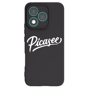 Picasee crna silikonska maskica za Honor 400 Lite 5G - Picasee - old logo - white