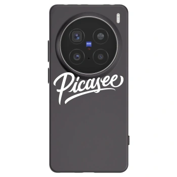 Picasee crna silikonska maskica za Vivo X200 Pro - Picasee - old logo - white