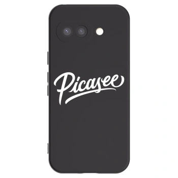 Picasee crna silikonska maskica za Google Pixel 9a - Picasee - old logo - white