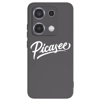 Picasee crna silikonska maskica za Xiaomi Redmi Note 14S - Picasee - old logo - white