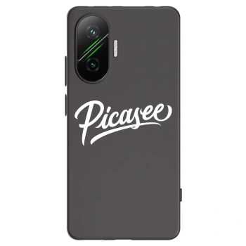 Picasee crna silikonska maskica za Xiaomi Poco F7 5G - Picasee - old logo - white