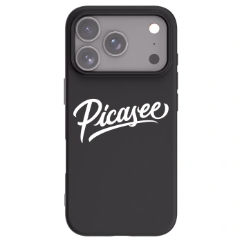 Picasee crna silikonska maskica za Apple iPhone 17 Pro - Picasee - old logo - white