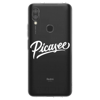 Picasee silikonska prozirna maskica za Xiaomi Redmi 7 - Picasee - old logo - white