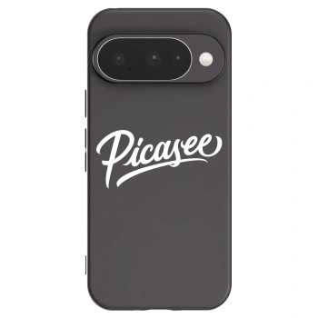 Picasee crna silikonska maskica za Google Pixel 10 - Picasee - old logo - white