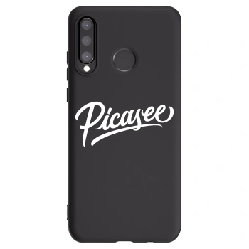 Picasee crna silikonska maskica za Huawei P30 Lite - Picasee - old logo - white