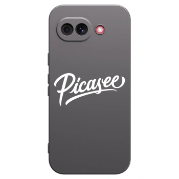 Picasee crna silikonska maskica za Google Pixel 10a - Picasee - old logo - white