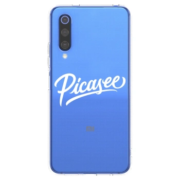 Picasee silikonska prozirna maskica za Xiaomi Mi 9 SE - Picasee - old logo - white