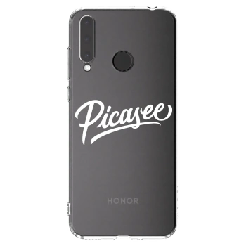 Picasee silikonska prozirna maskica za Honor 20 Lite - Picasee - old logo - white