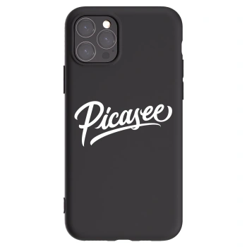 Picasee crna silikonska maskica za Apple iPhone 11 Pro - Picasee - old logo - white