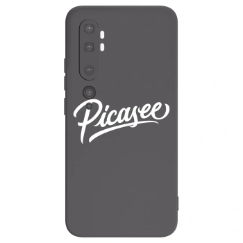 Picasee crna silikonska maskica za Xiaomi Mi Note 10 (Pro) - Picasee - old logo - white