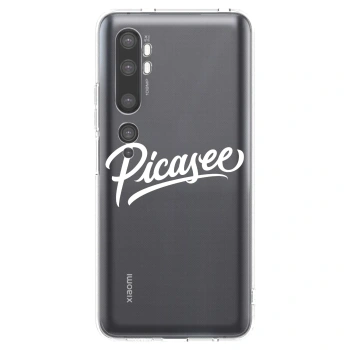 Picasee silikonska prozirna maskica za Xiaomi Mi Note 10 (Pro) - Picasee - old logo - white