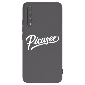 Picasee crna silikonska maskica za Huawei Nova 5T - Picasee - old logo - white