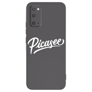 Picasee crna silikonska maskica za Samsung Galaxy S20 G980F - Picasee - old logo - white