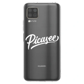 Picasee silikonska prozirna maskica za Huawei P40 Lite - Picasee - old logo - white