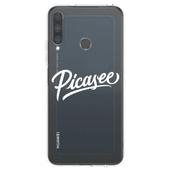 Picasee silikonska prozirna maskica za Huawei P40 Lite E - Picasee - old logo - white