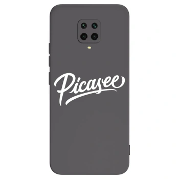 Picasee crna silikonska maskica za Xiaomi Redmi Note 9 Pro - Picasee - old logo - white