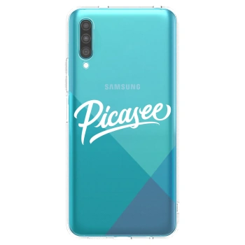 Picasee silikonska prozirna maskica za Samsung Galaxy A30s A307F - Picasee - old logo - white