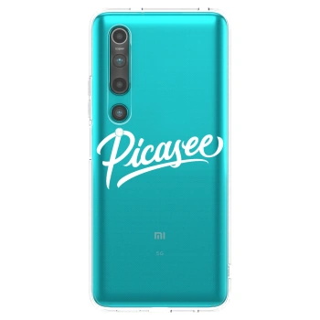 Picasee silikonska prozirna maskica za Xiaomi Mi 10 - Picasee - old logo - white