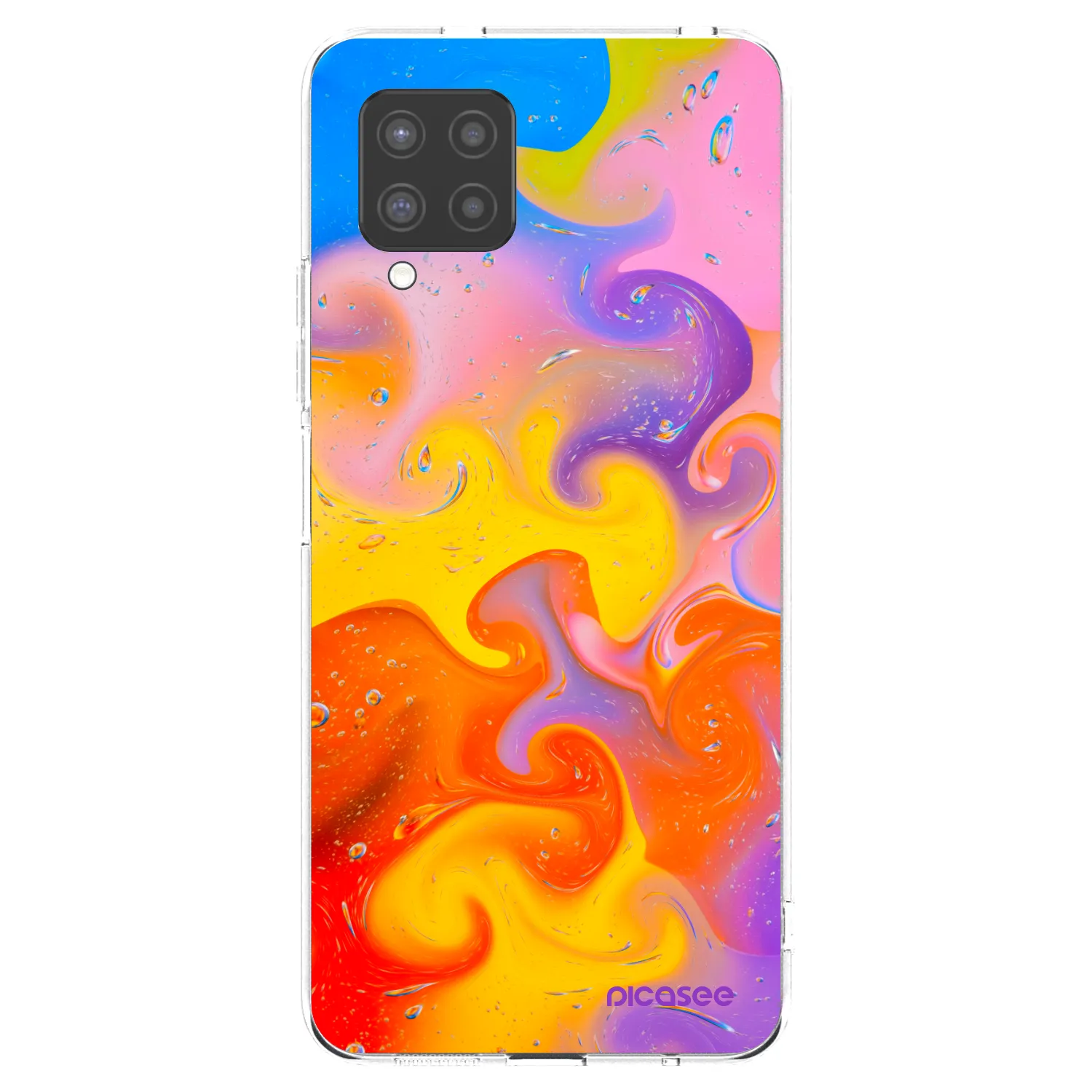 Picasee silikonska prozirna maskica za Samsung Galaxy A42 A426B - Bubbles