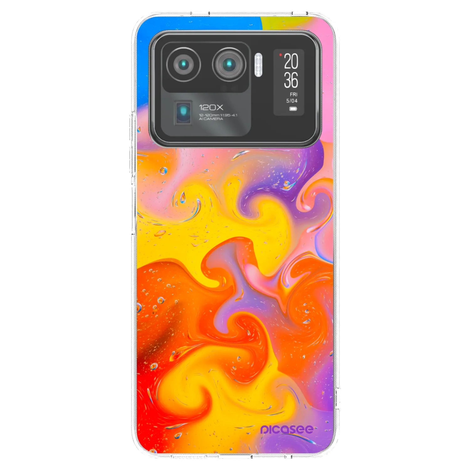 Picasee silikonska prozirna maskica za Xiaomi Mi 11 Ultra - Bubbles