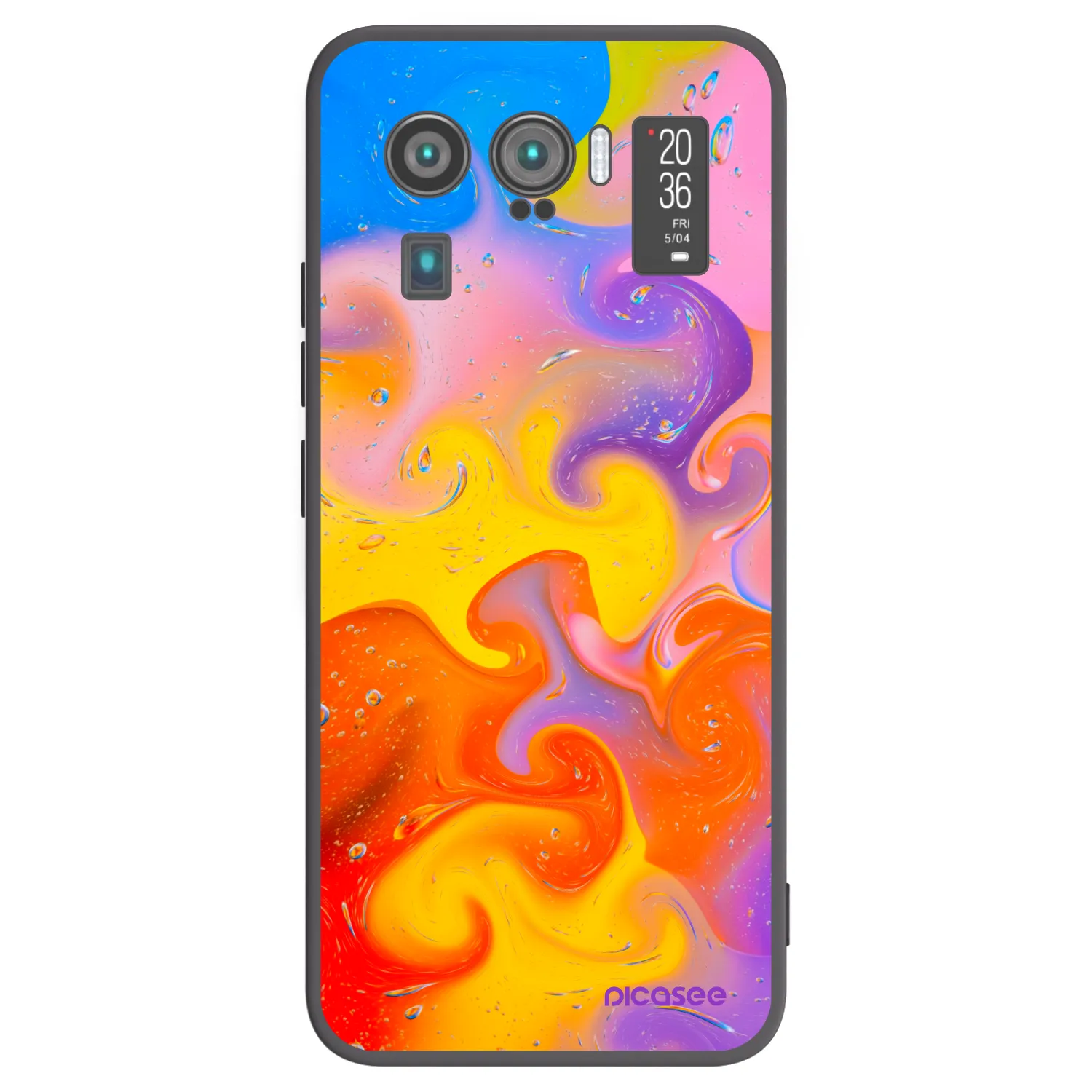 Picasee crna silikonska maskica za Xiaomi Mi 11 Ultra - Bubbles