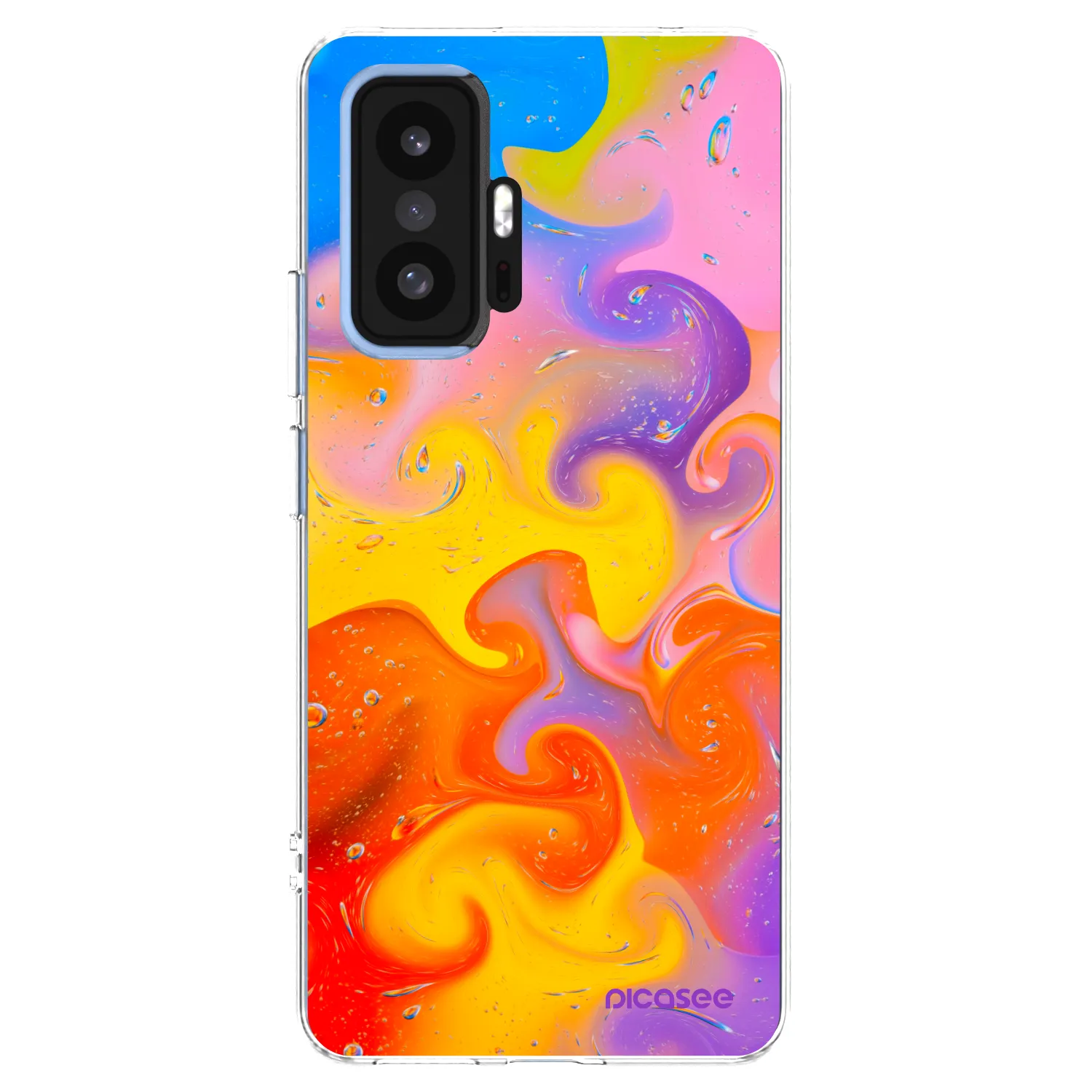 Picasee silikonska prozirna maskica za Xiaomi 11T Pro - Bubbles