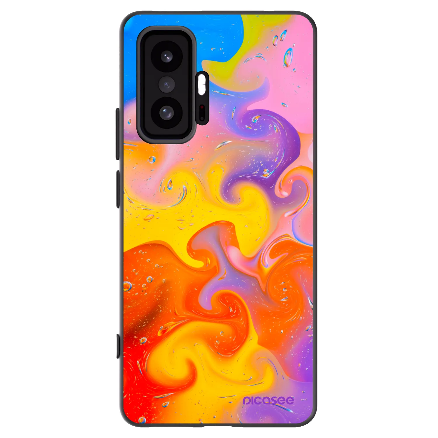 Picasee crna silikonska maskica za Xiaomi 11T Pro - Bubbles