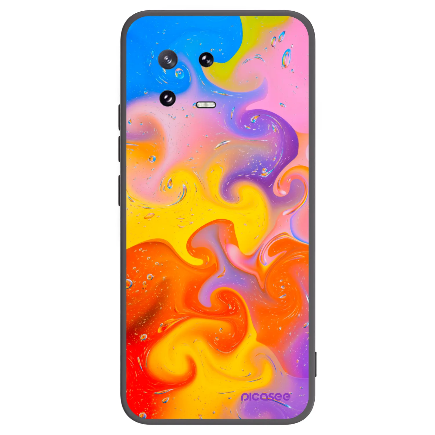 Picasee crna silikonska maskica za Xiaomi 13 Pro - Bubbles