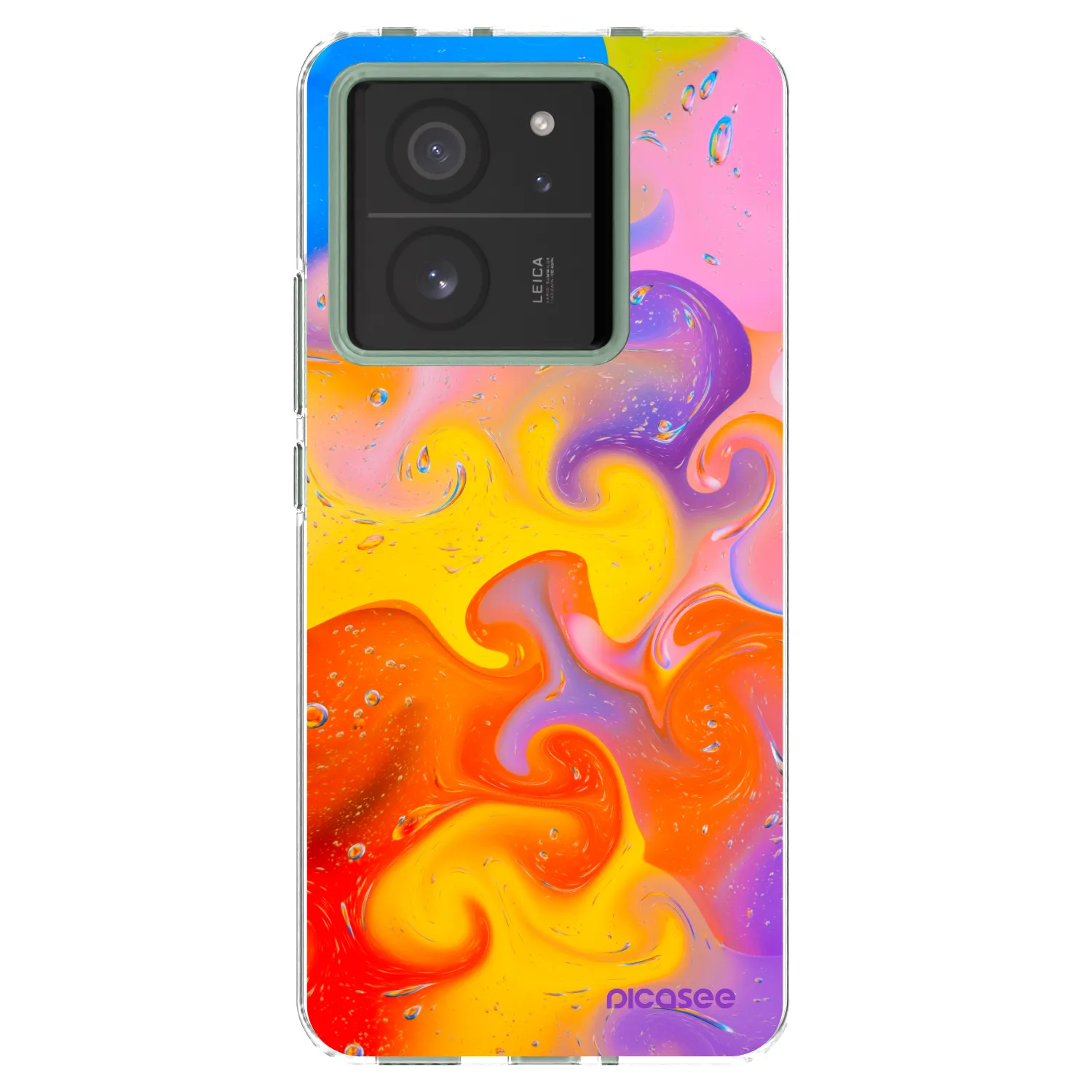 Picasee silikonska prozirna maskica za Xiaomi 13T - Bubbles