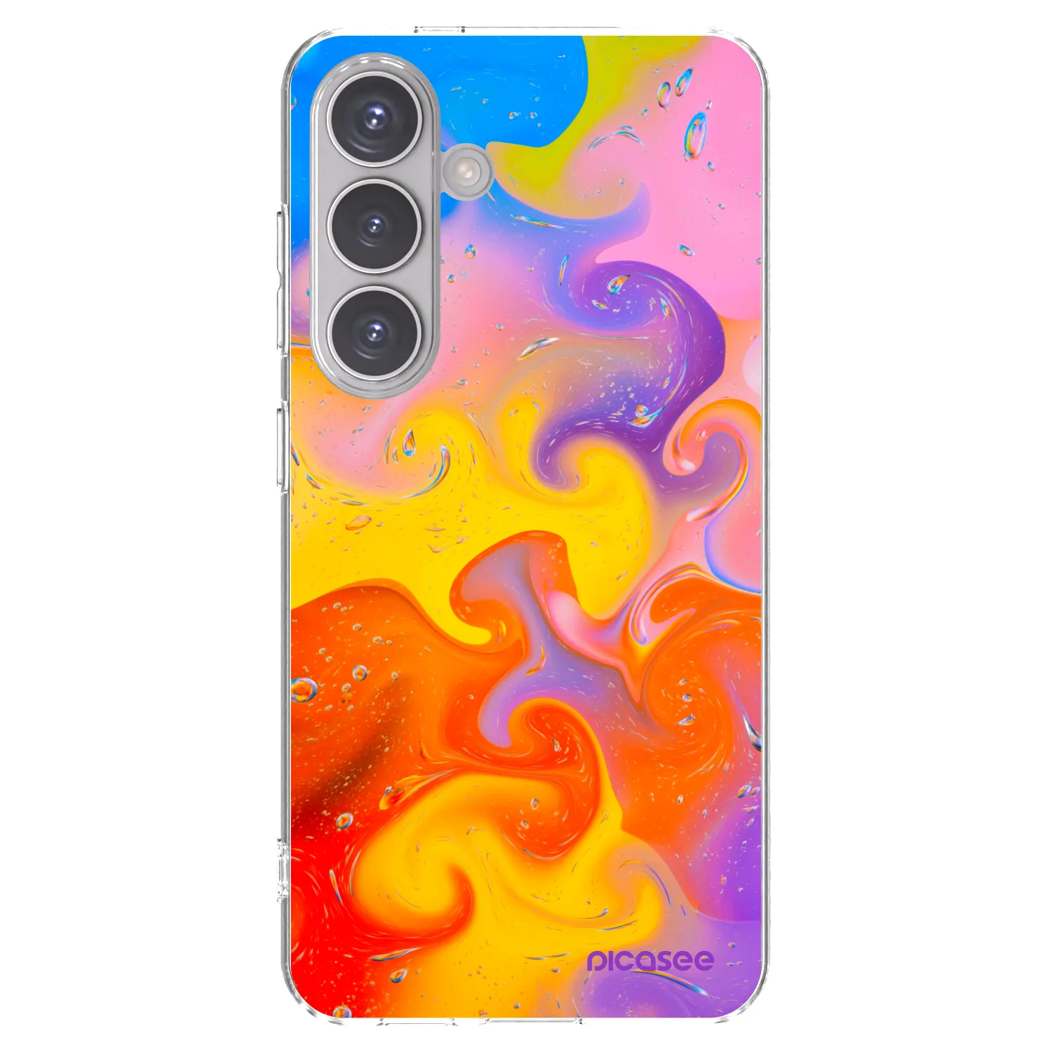 Picasee silikonska prozirna maskica za Samsung Galaxy S24 S921B 5G - Bubbles