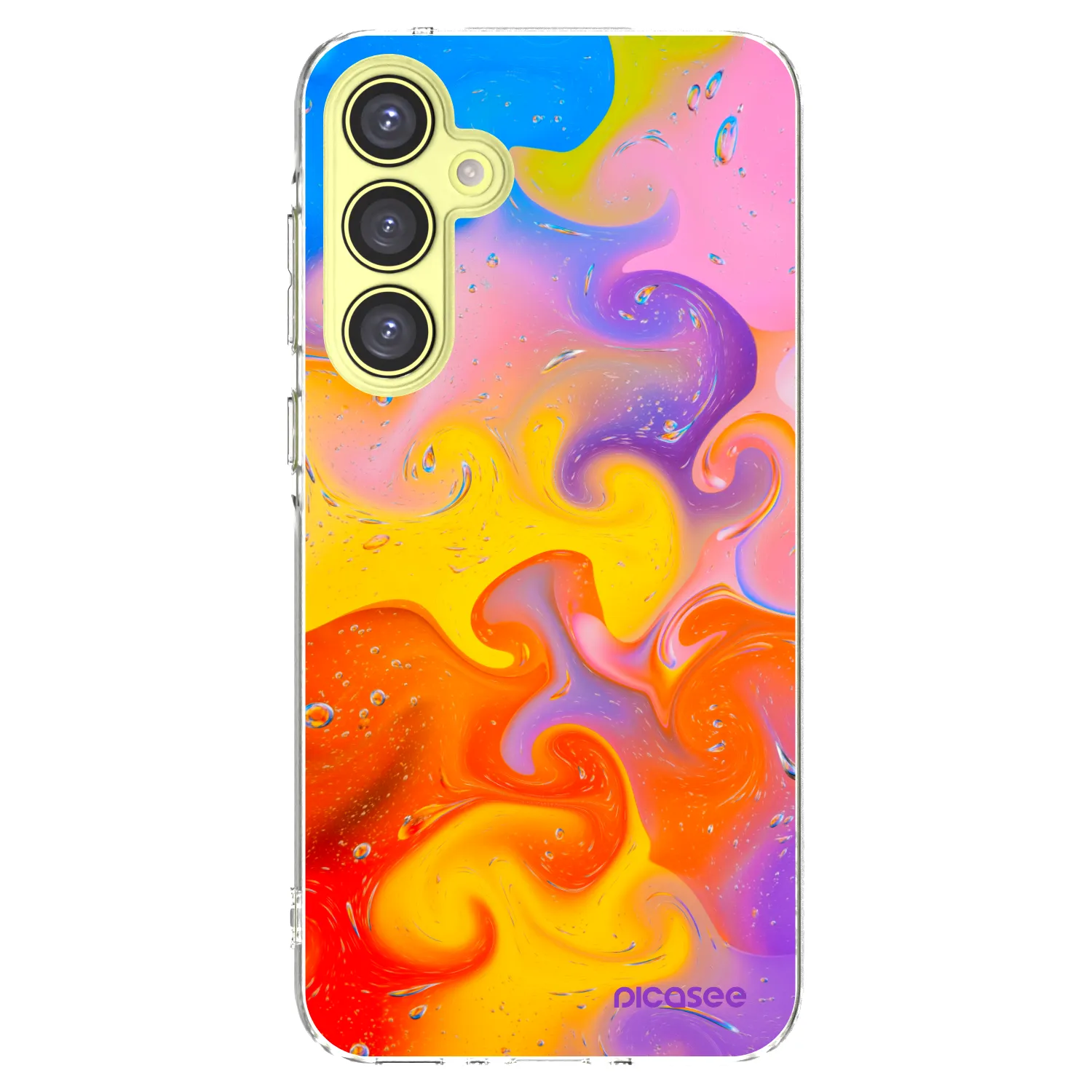 Picasee silikonska prozirna maskica za Samsung Galaxy A35 5G A356B - Bubbles