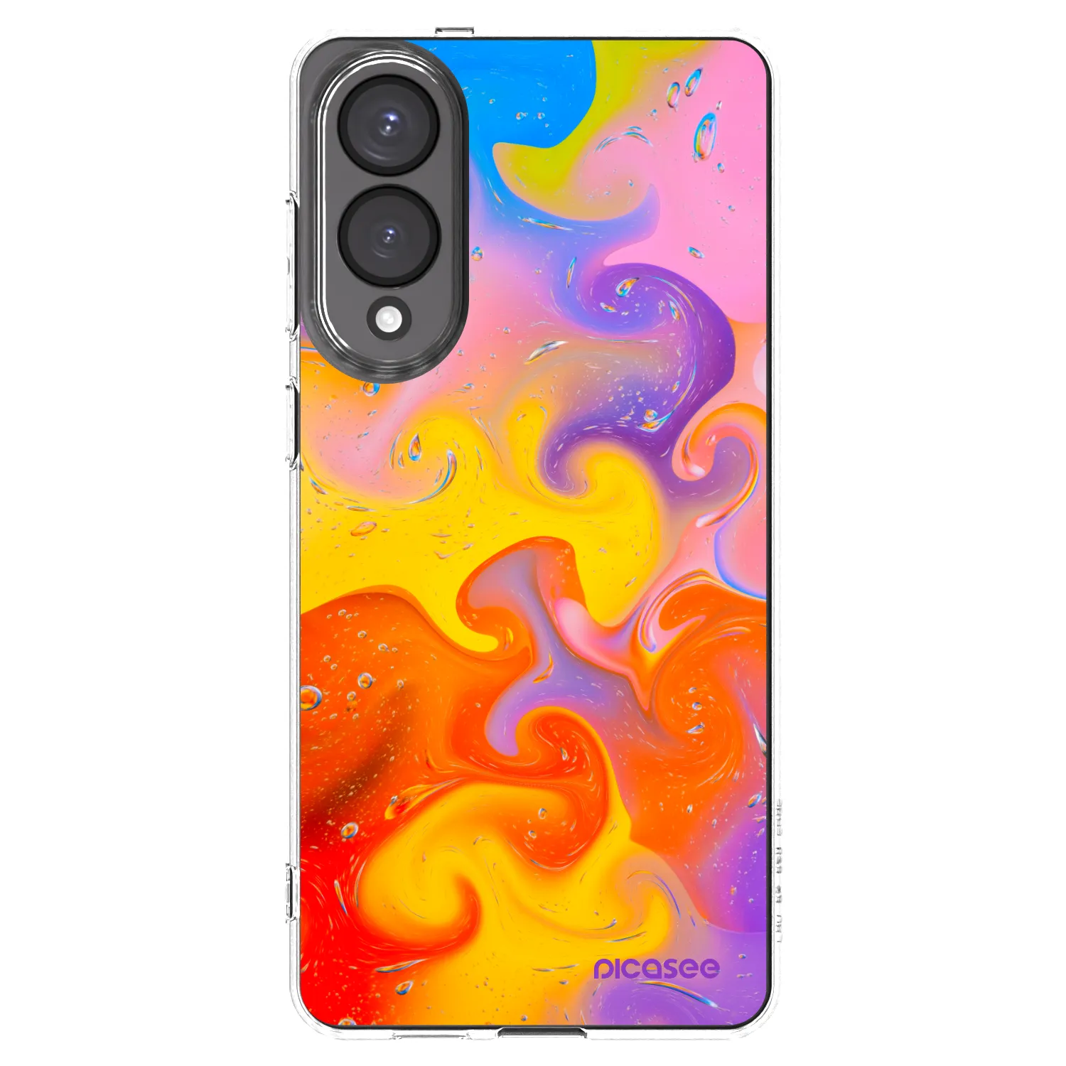 Picasee silikonska prozirna maskica za Samsung Galaxy S25 Edge 5G - Bubbles