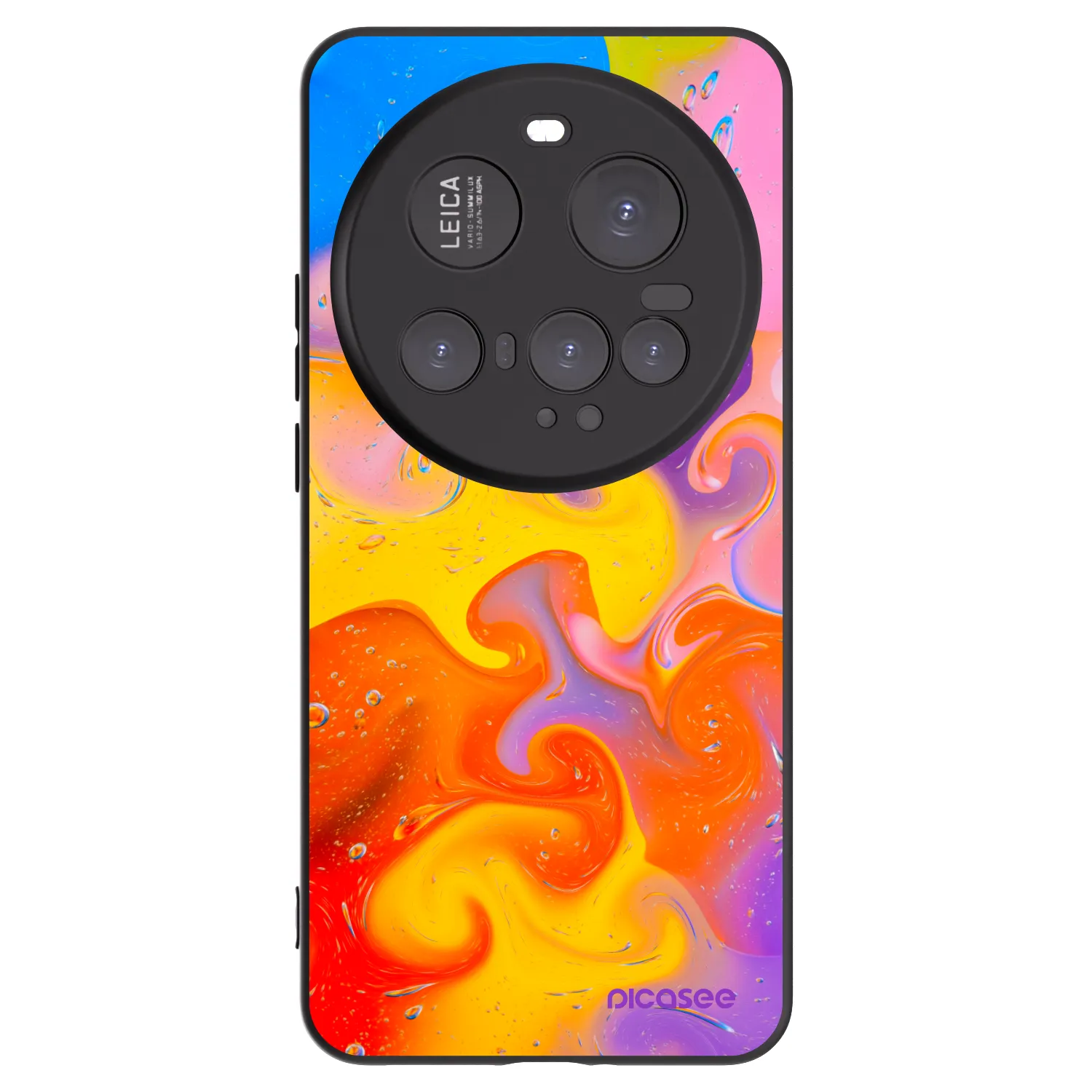 Picasee crna silikonska maskica za Xiaomi 15 Ultra - Bubbles