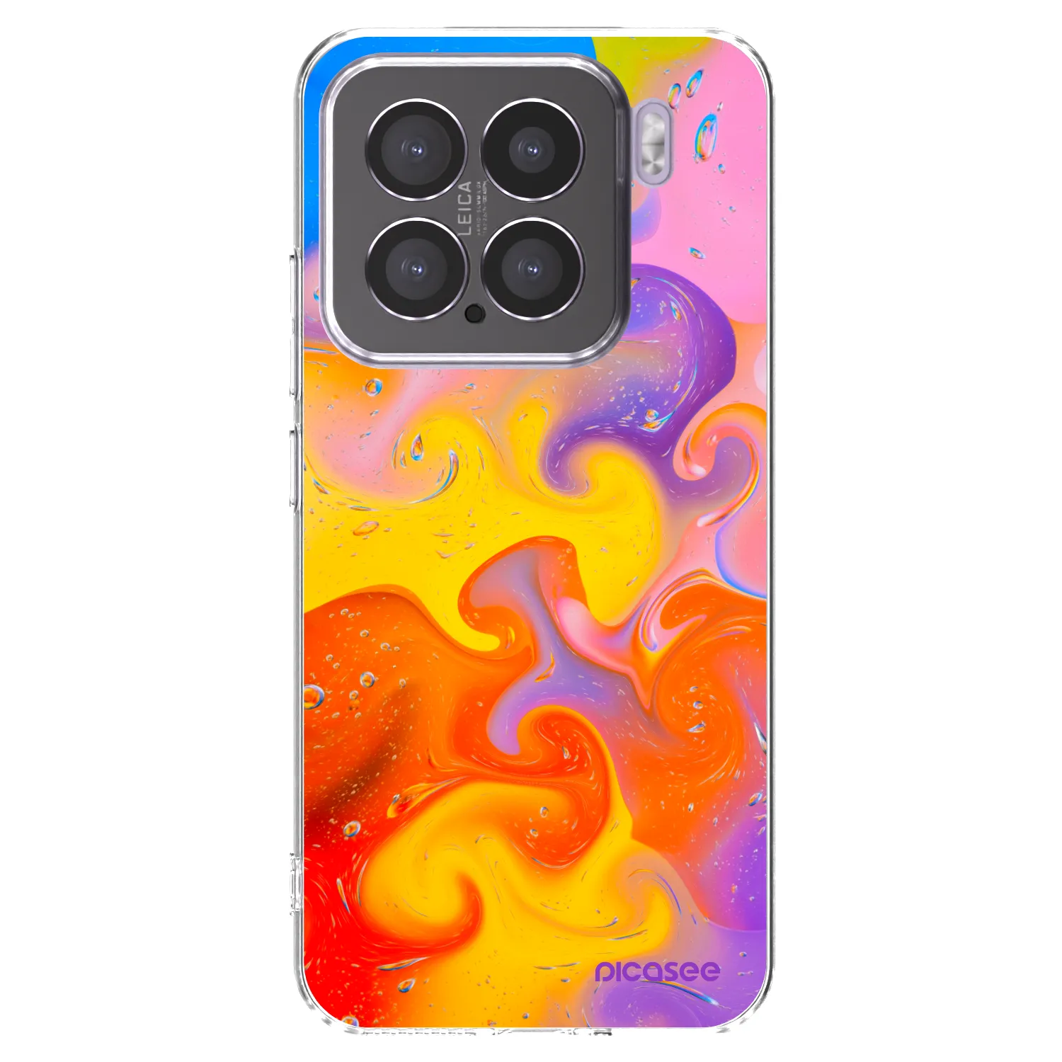 Picasee silikonska prozirna maskica za Xiaomi 15 - Bubbles