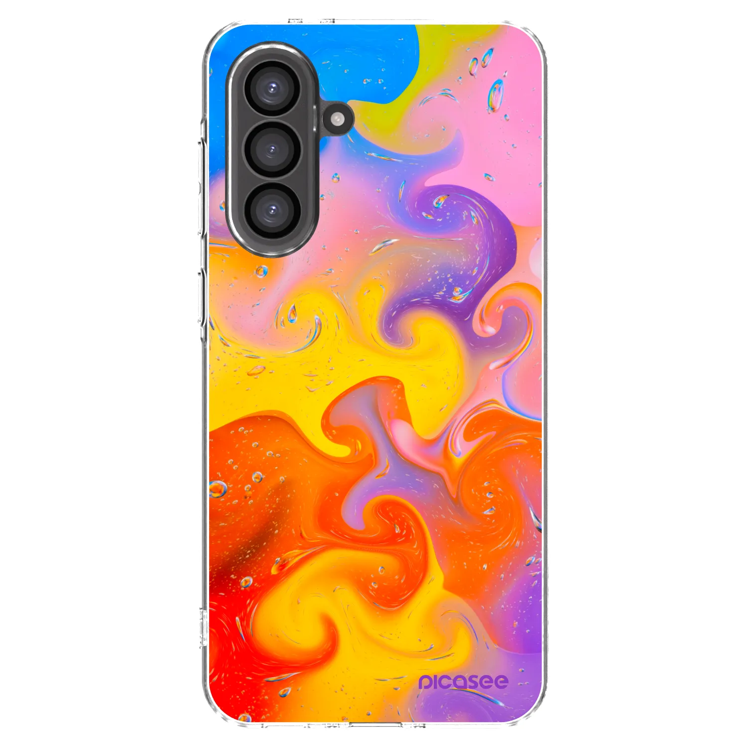 Picasee silikonska prozirna maskica za Samsung Galaxy A36 5G - Bubbles