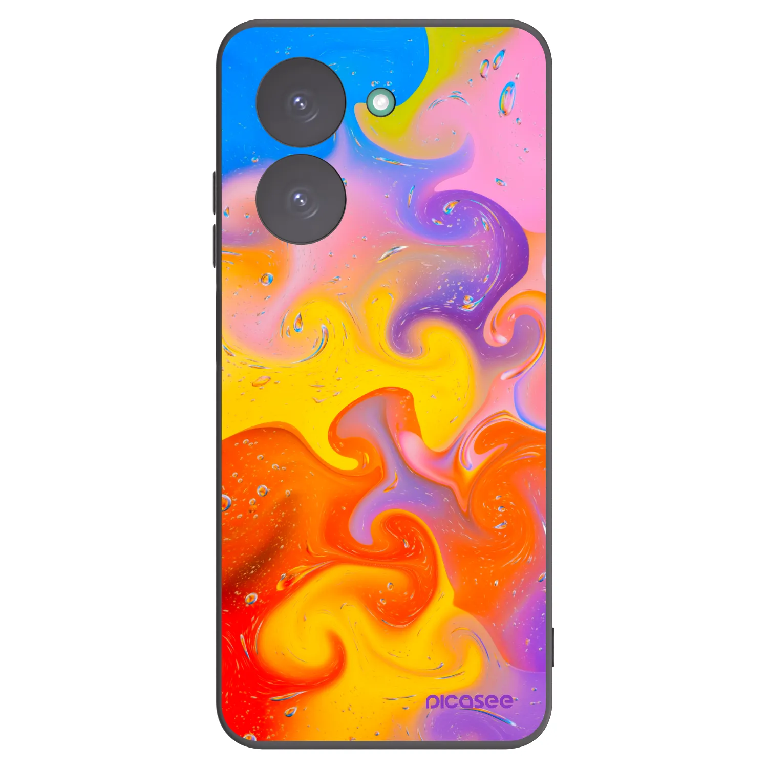 Picasee crna silikonska maskica za Xiaomi Redmi A5 - Bubbles