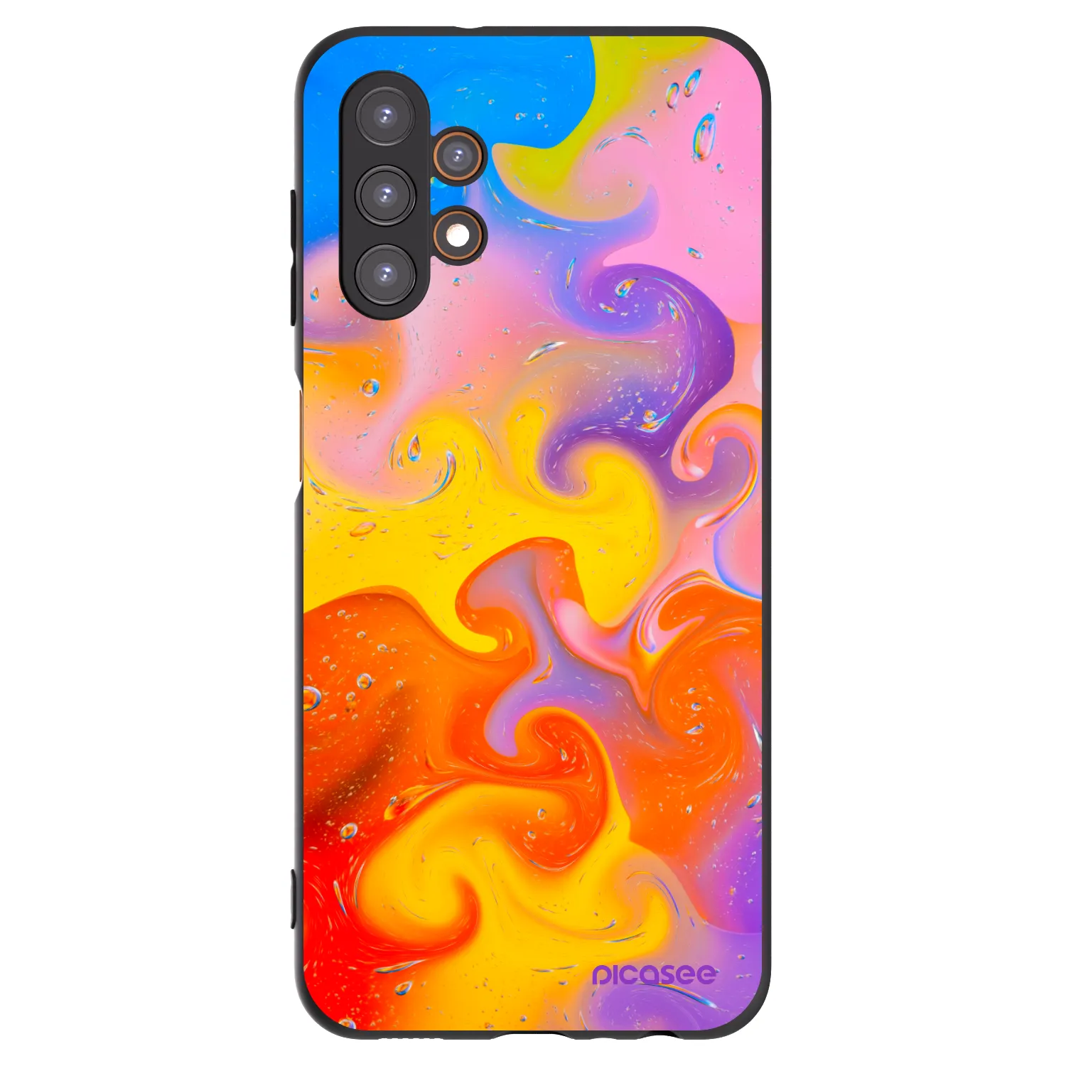 Picasee crna silikonska maskica za Samsung Galaxy A13 5G - Bubbles