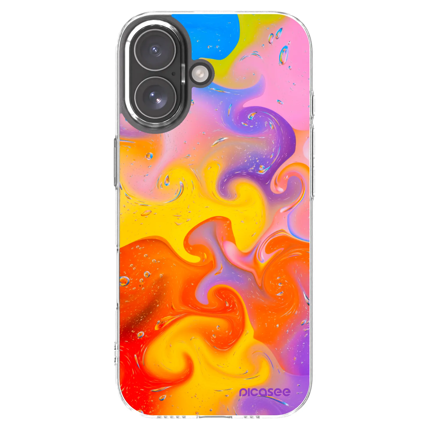 Picasee silikonska prozirna maskica za Apple iPhone 17 - Bubbles