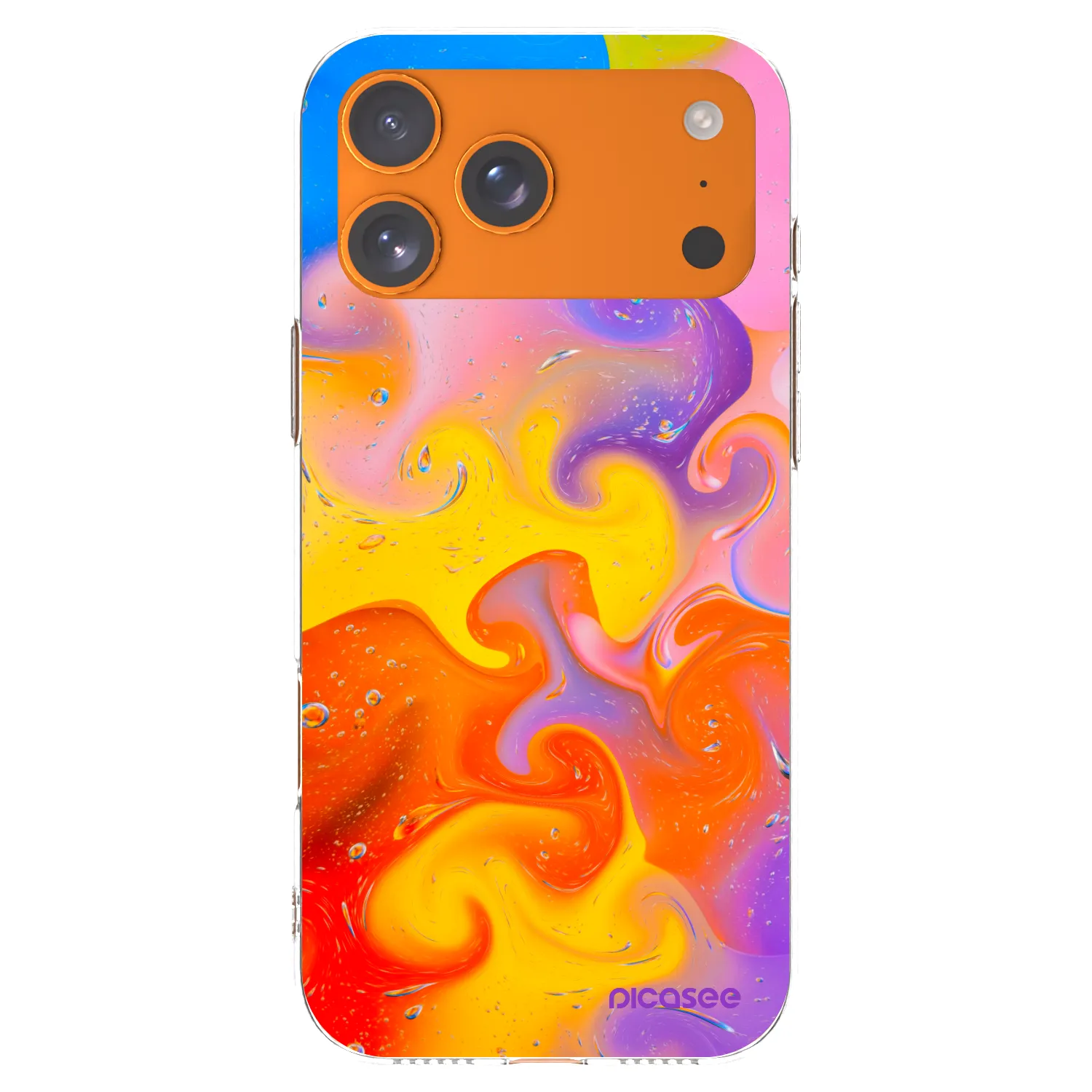 Picasee silikonska prozirna maskica za Apple iPhone 17 Pro Max - Bubbles