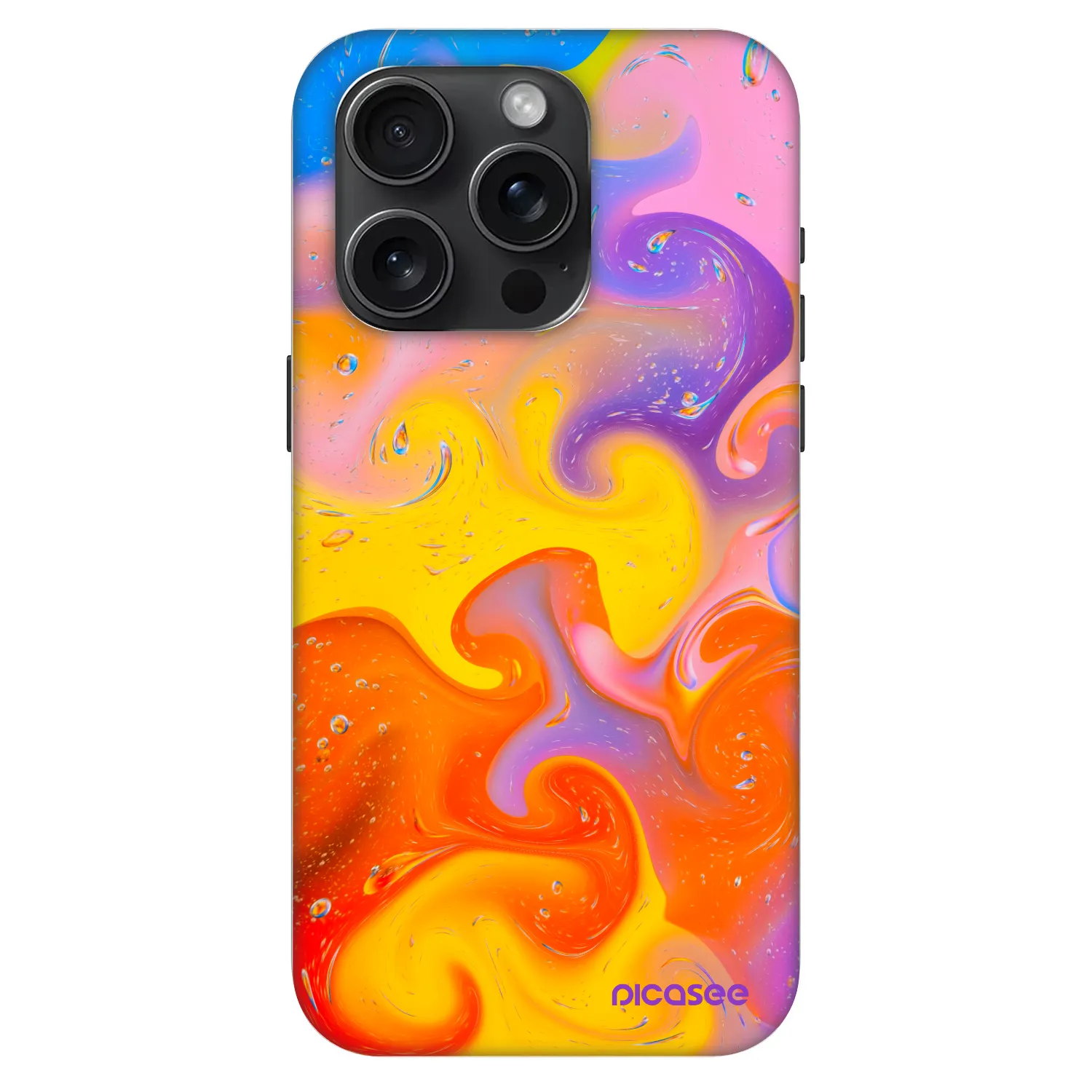 Picasee Fashion Case MagSafe za Apple iPhone 15 Pro - Bubbles