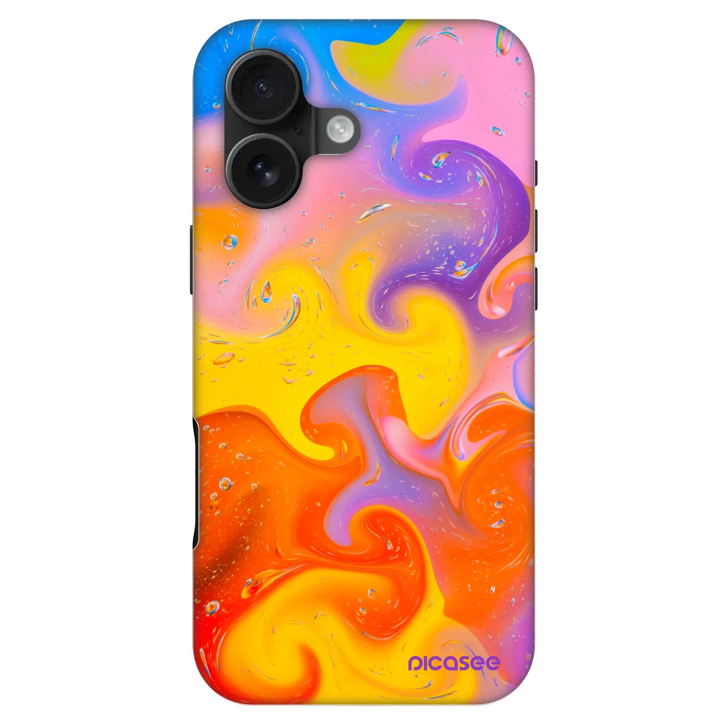 Picasee Fashion Case MagSafe za Apple iPhone 16 - Bubbles
