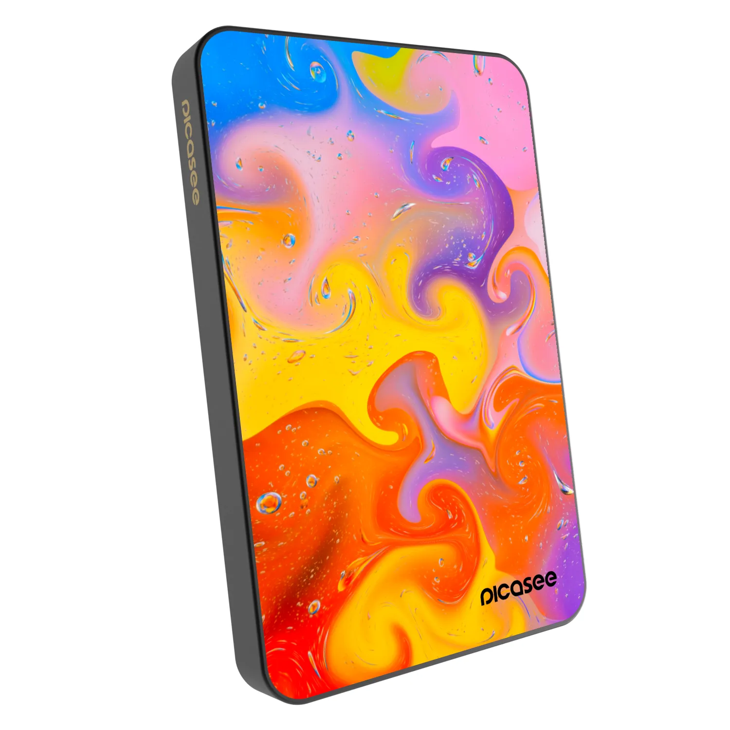 Picasee Prijenosni punjač s MagSafe 5 000 mAh Sivo - Bubbles