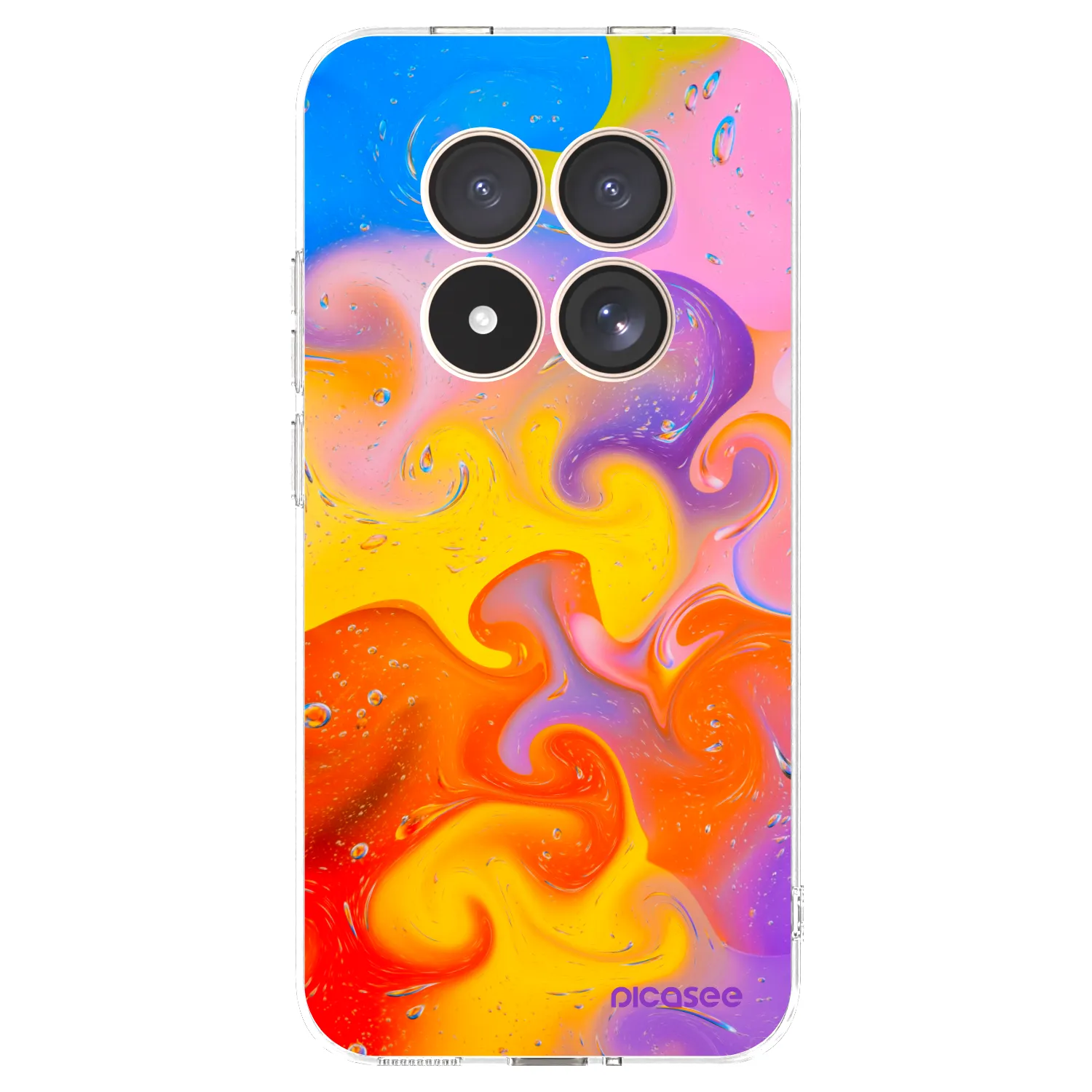 Picasee silikonska prozirna maskica za Xiaomi Redmi Note 15 Pro 4G - Bubbles