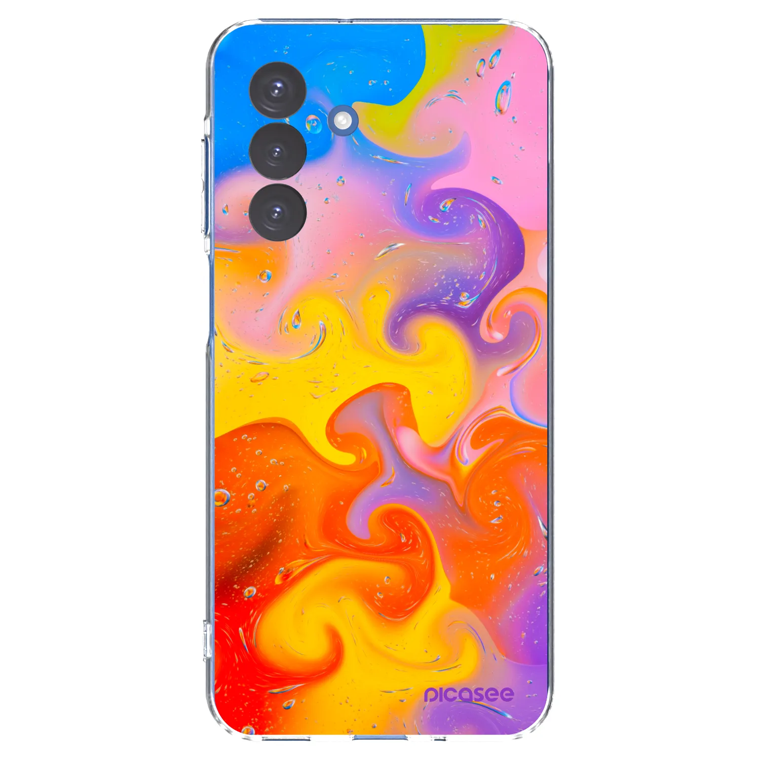Picasee silikonska prozirna maskica za Samsung Galaxy A17 5G - Bubbles