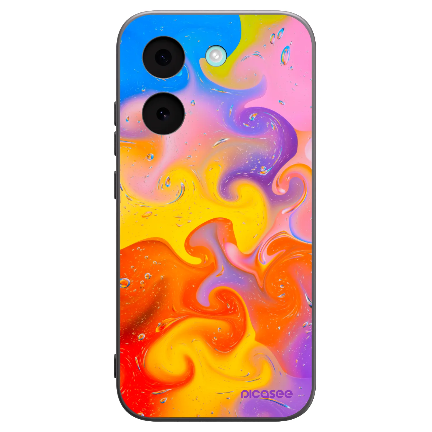 Picasee crna silikonska maskica za Xiaomi Poco X8 Pro - Bubbles