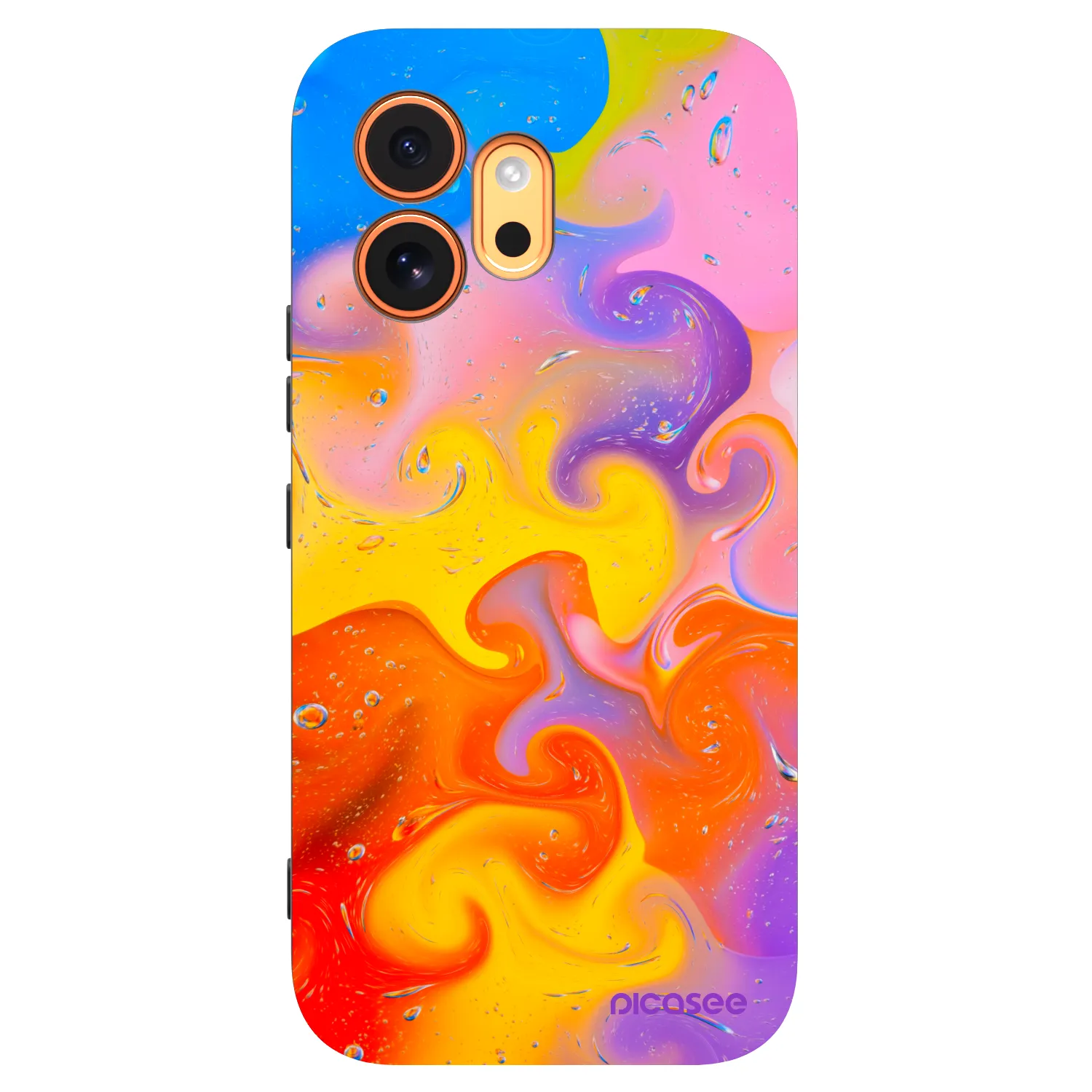 Picasee crna silikonska maskica za Honor 600 - Bubbles
