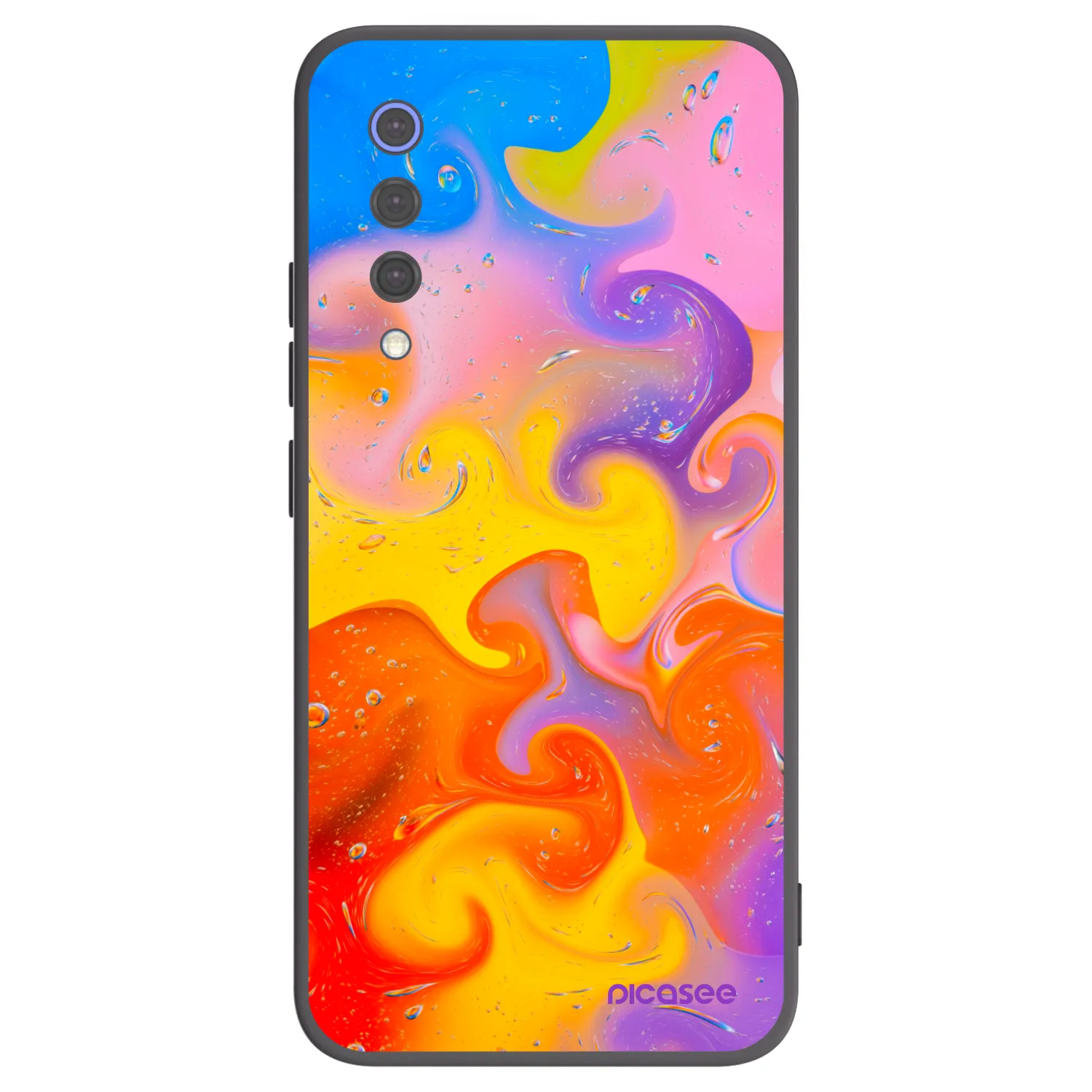 Picasee crna silikonska maskica za Xiaomi Mi 9 SE - Bubbles