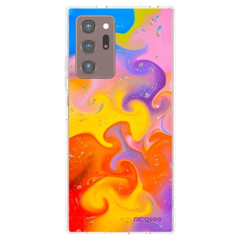 Picasee silikonska prozirna maskica za Samsung Galaxy Note 20 Ultra - Bubbles